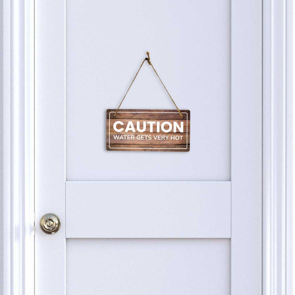 Directional & People Guidance | Rustic Oak Wood 5 x 10″ Hanging Signs