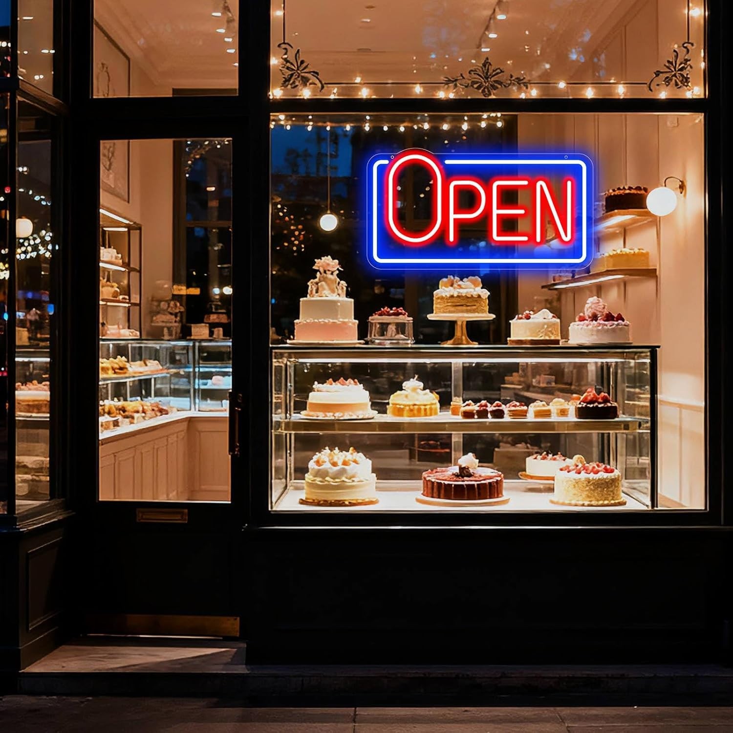 LED Neon Open Sign for Business Window, Light up Open Sign for Store Carteles