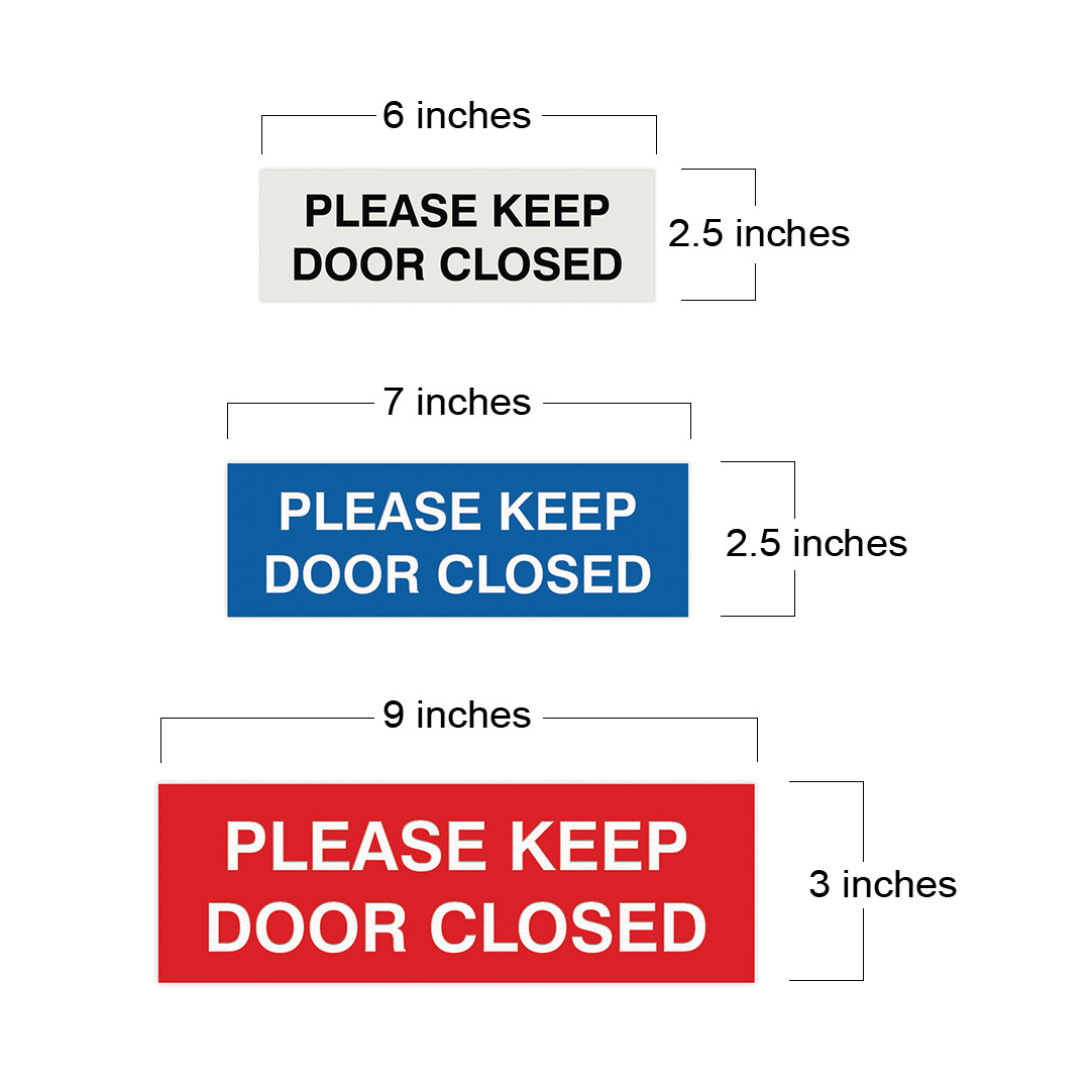 Basic Please Keep Door Closed Sign