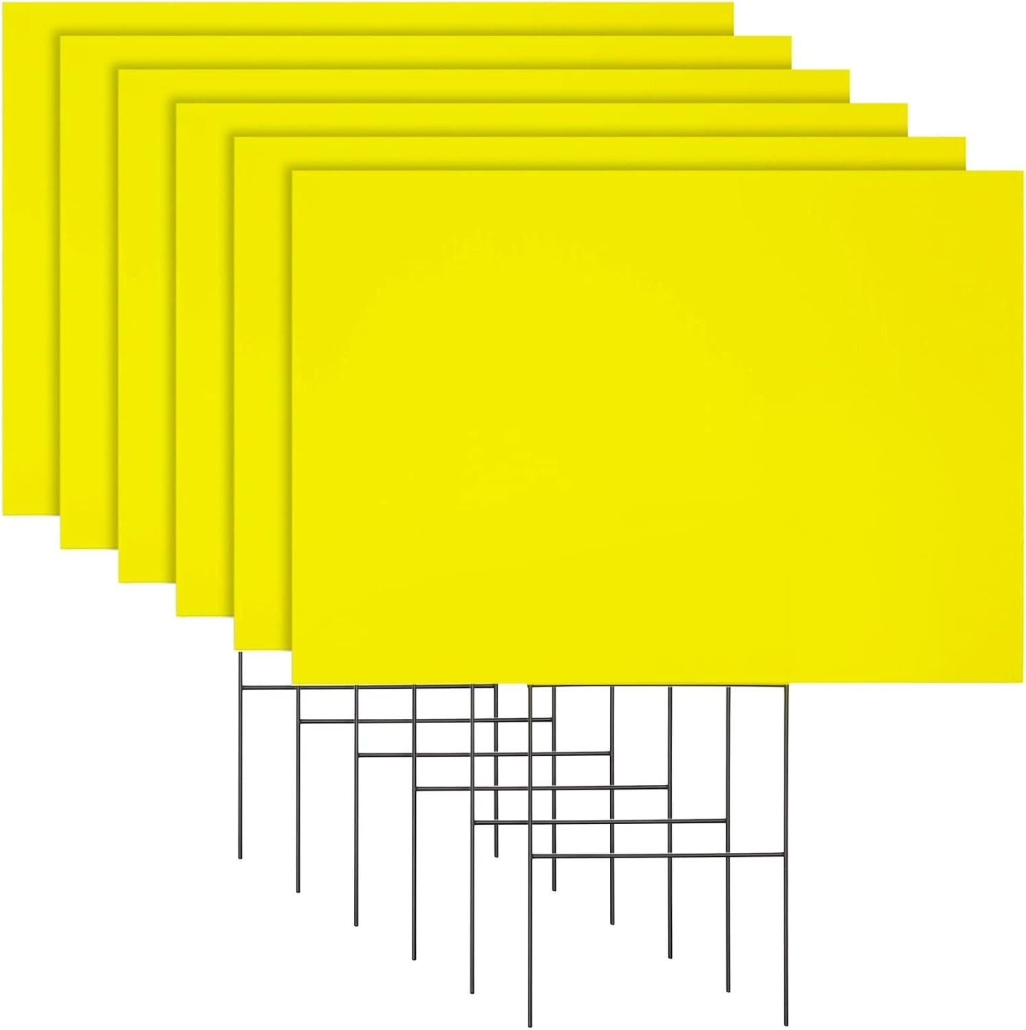 Corrugated Plastic Yard Signs – Neon Yard Signs with Stakes – Open House & Real