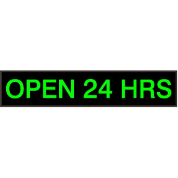 Signal-Tech 58584 PHX734G-D109/120-277VAC OPEN 24 HRS Outdoor Sign