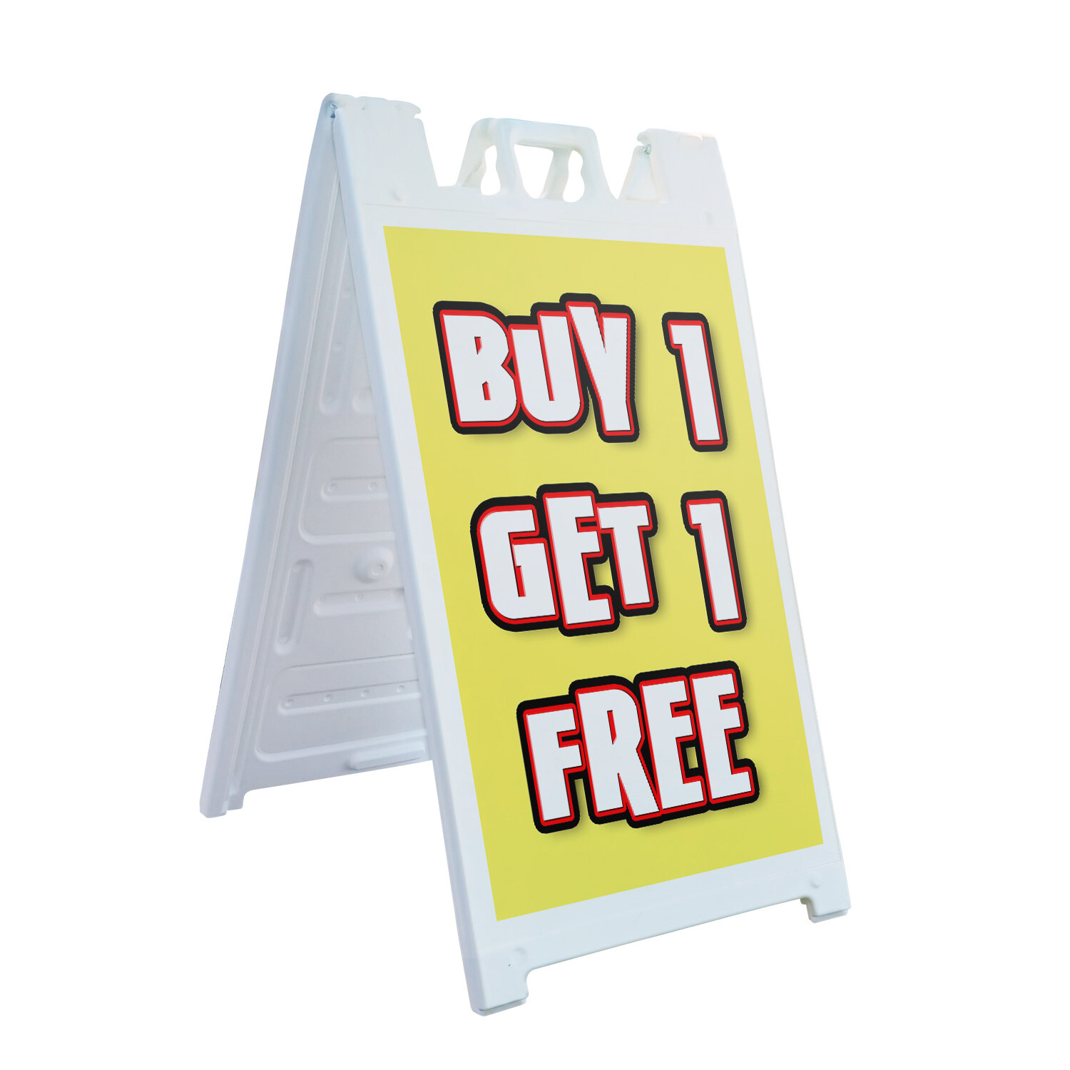 A-frame Sidewalk Buy 1 Get 1 Free 24″ x 36″ Double Sided A-Frame Sidewalk Sign