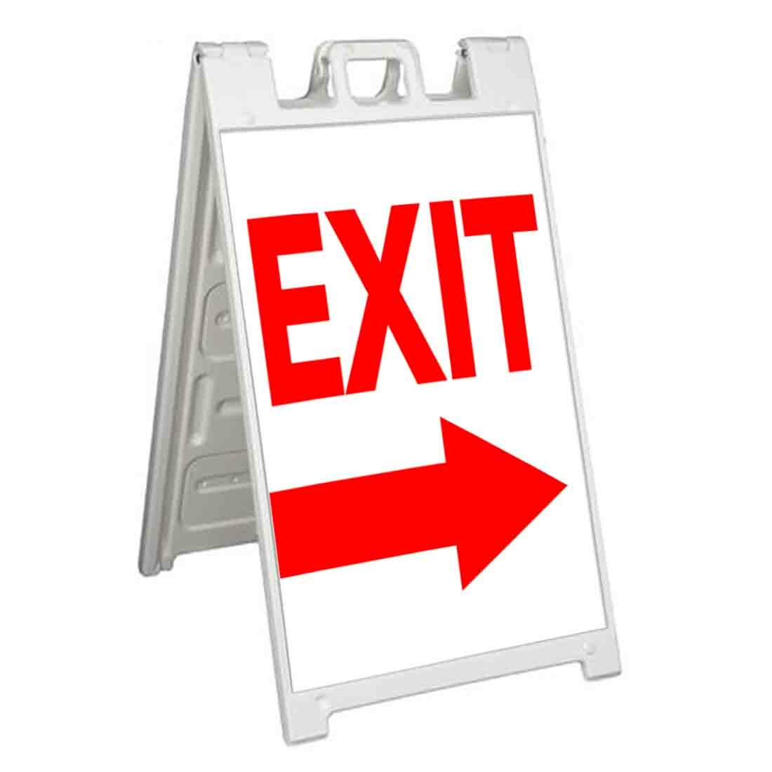 EXIT RIGHT ARROW Signicade 24×36 Aframe Sidewalk Sign Banner Decal DEPART