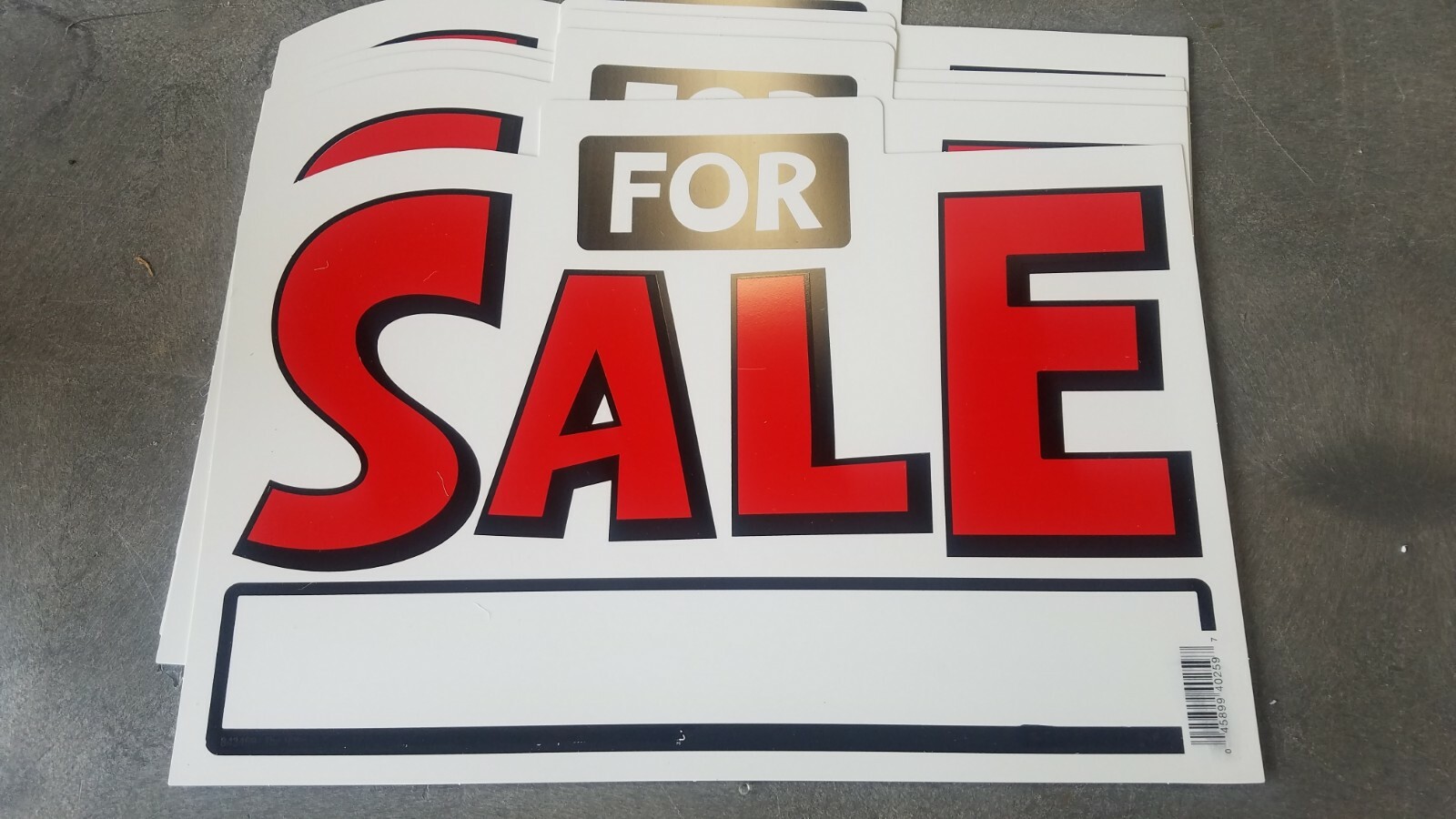 2 PK For Sale Signs 10″ x 14″ Die-Cut
