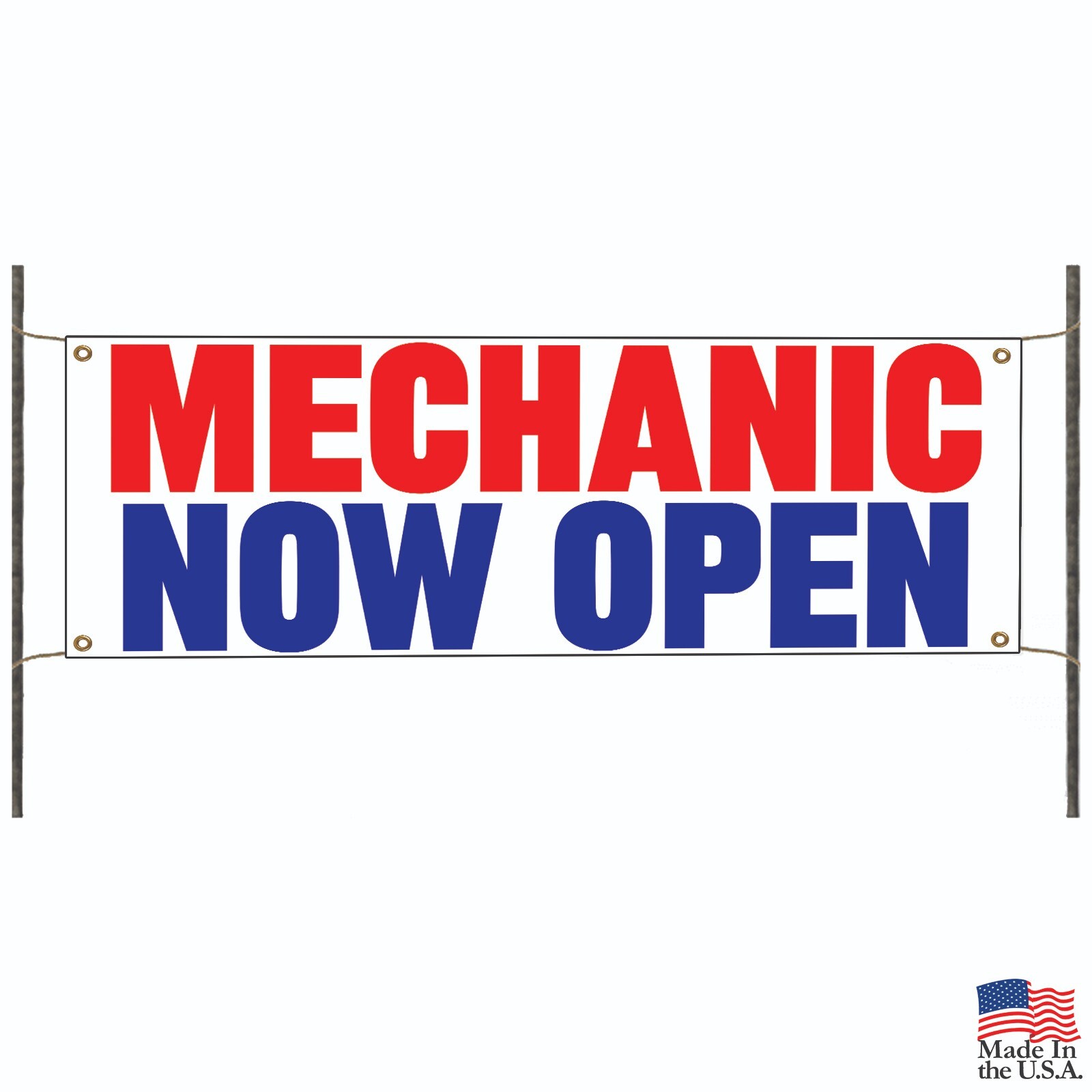 Mechanic Now Open Vinyl Banner Advertising Display Outdoor Printed Flag Banner