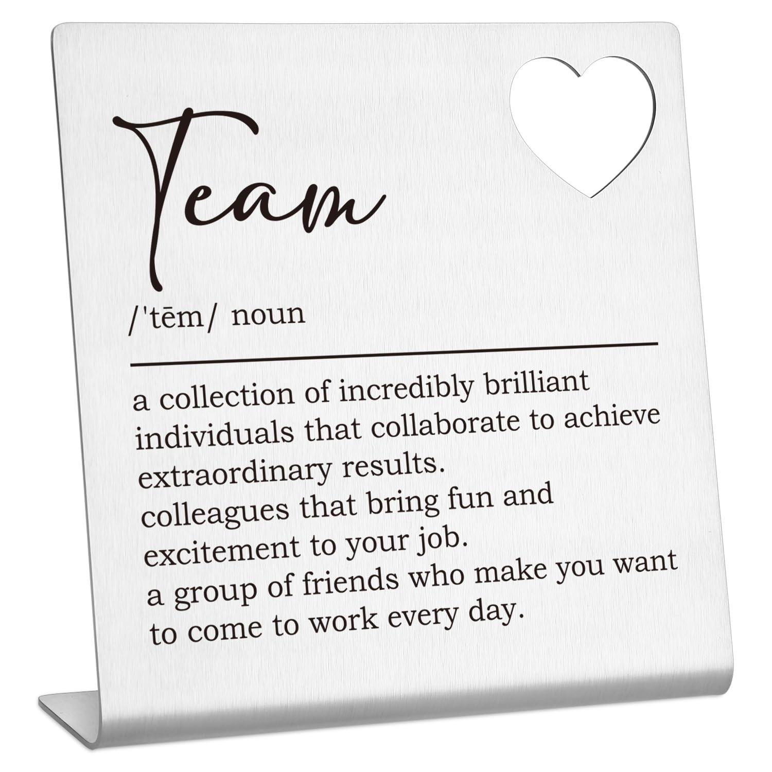 TZB07 Funny Team Definition Sign Office Desk Decor Work Employee Gifts