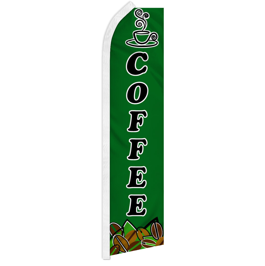 Coffee Advertising Swooper Feather Flutter Flag Concessions Drinks