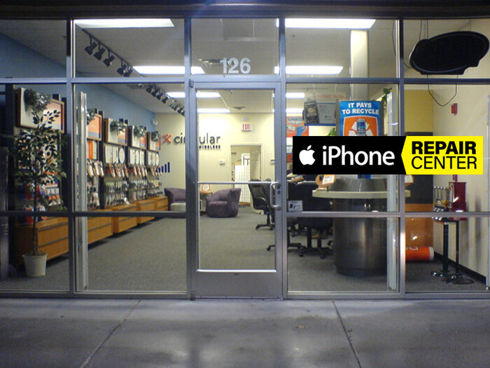 iPHONE REPAIR CENTER Banner – Indoor/Outdoor TECH REPAIR Window Sign – QUALITY
