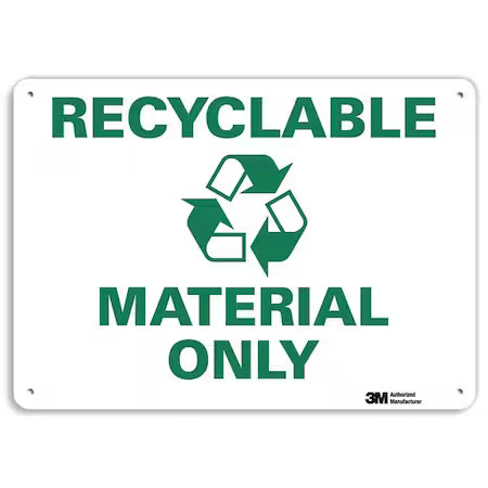 Lyle U1-1062-Na_14X10 Recyclable Material Only, 10 In X 14 In, Horizontal