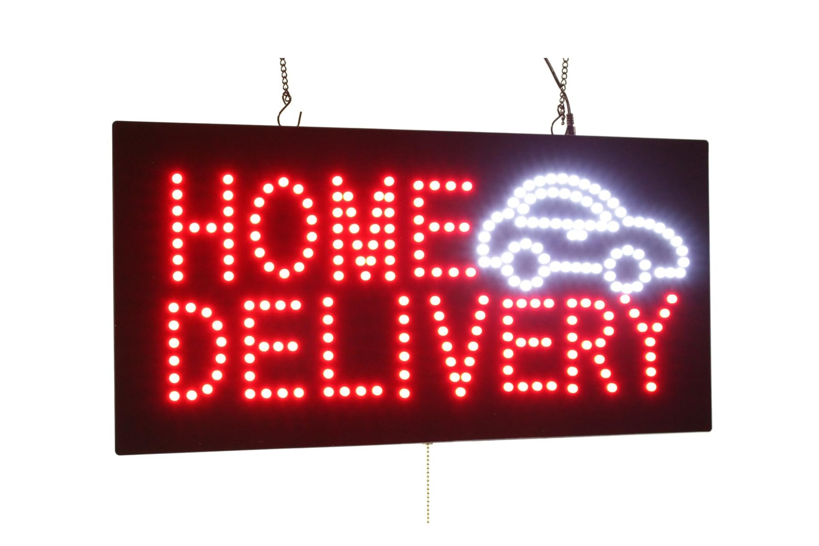 Home Delivery Sign, 24″x12″, 60x30cm, TOPKING, LED, Neon, Florescent, Signage…