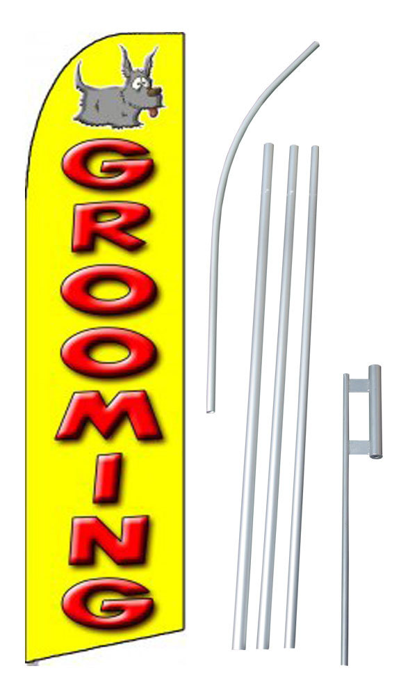 Pet Grooming Extra Wide Swooper Flag Kit
