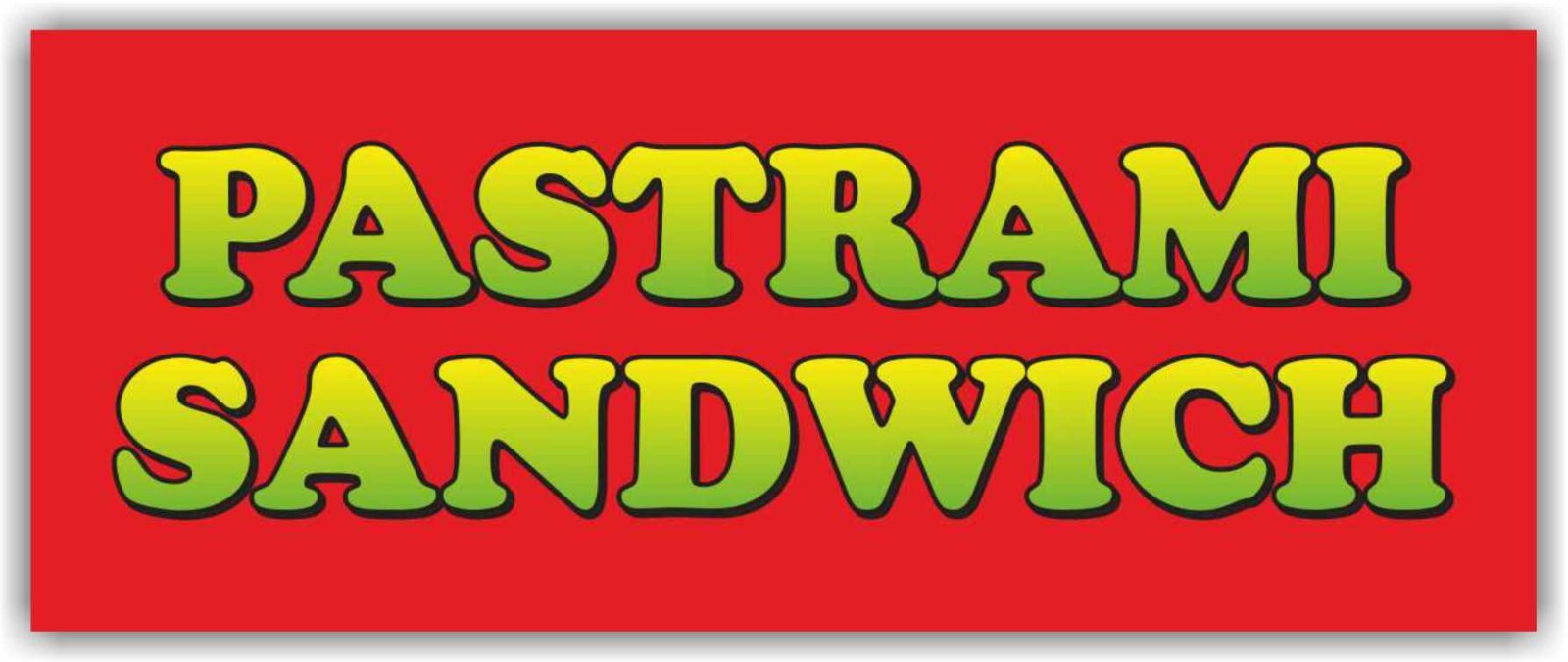 PASTRAMI SANDWICH Advertising Banner Vinyl Mesh Sign Deli food bar sub burger