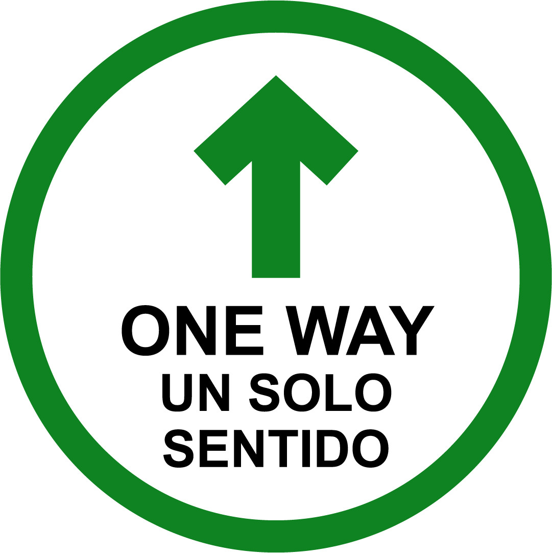 ONE WAY UN SOLO SENTIDO | Adhesive Vinyl Sign Decal