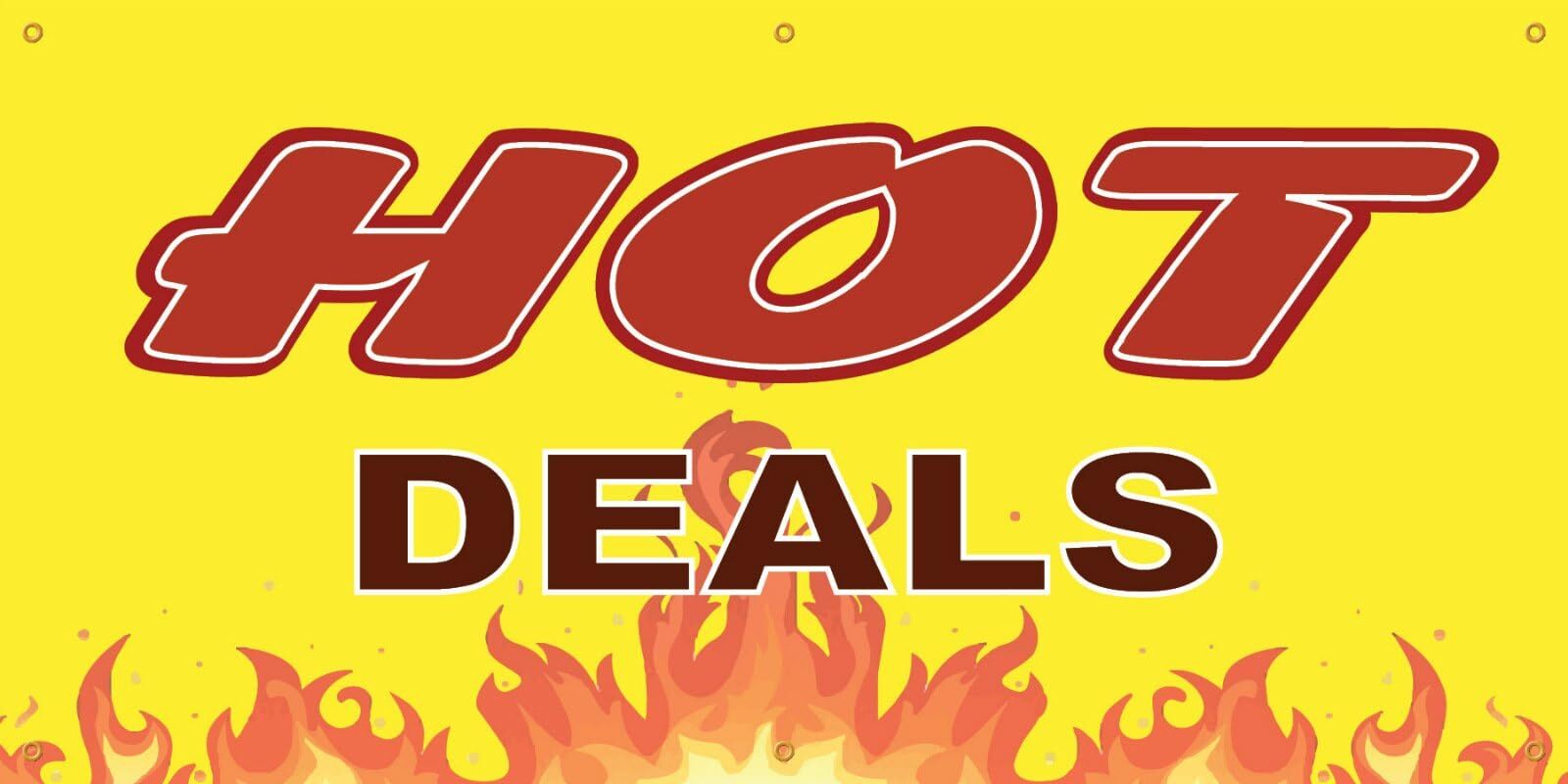 Hot Deals | Vinyl Banner w/ Grommets | 3’H x 6’W
