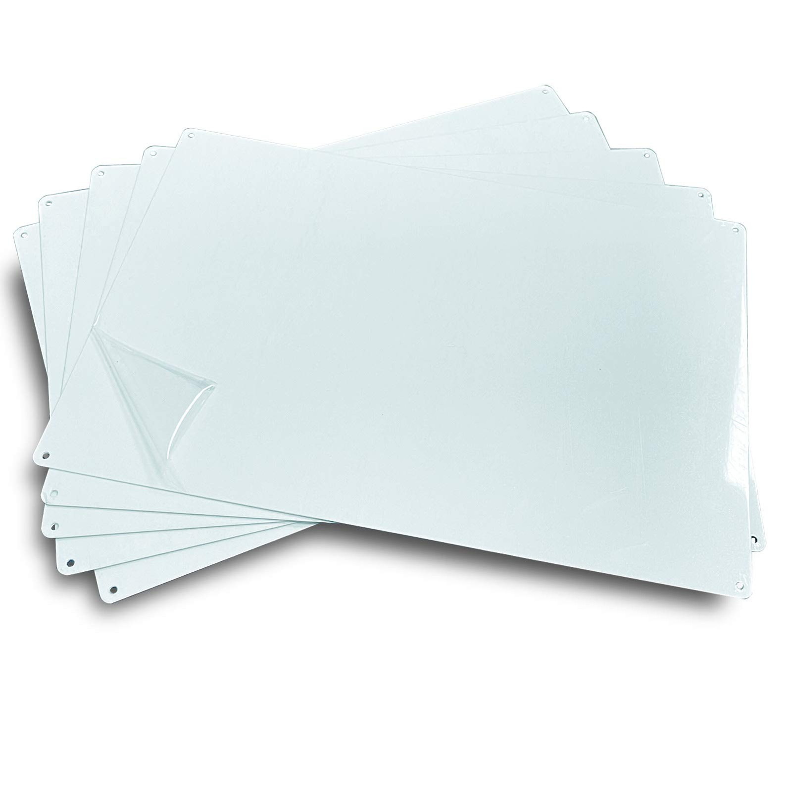 Ebamaz Aluminum Metal Signs Sublimation Blanks 8X12X0.026 Inch Nameplates for He