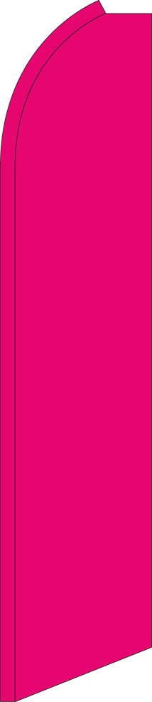 Solid Hot Pink 15′ Tall Swooper Flag & Pole Kit Feather Super Bow Banner