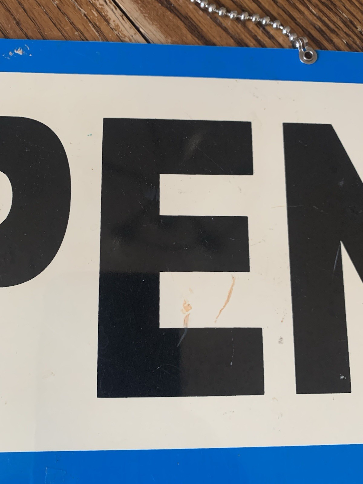 OPEN /CLOSED – Will Return Clock Sign with Hanger for Door Will Return – BLUE