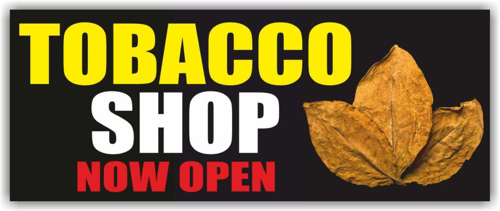 TOBACCO SHOP NOW OPEN Advertising Banner Vinyl Mesh Sign hookah bar cafe smoking