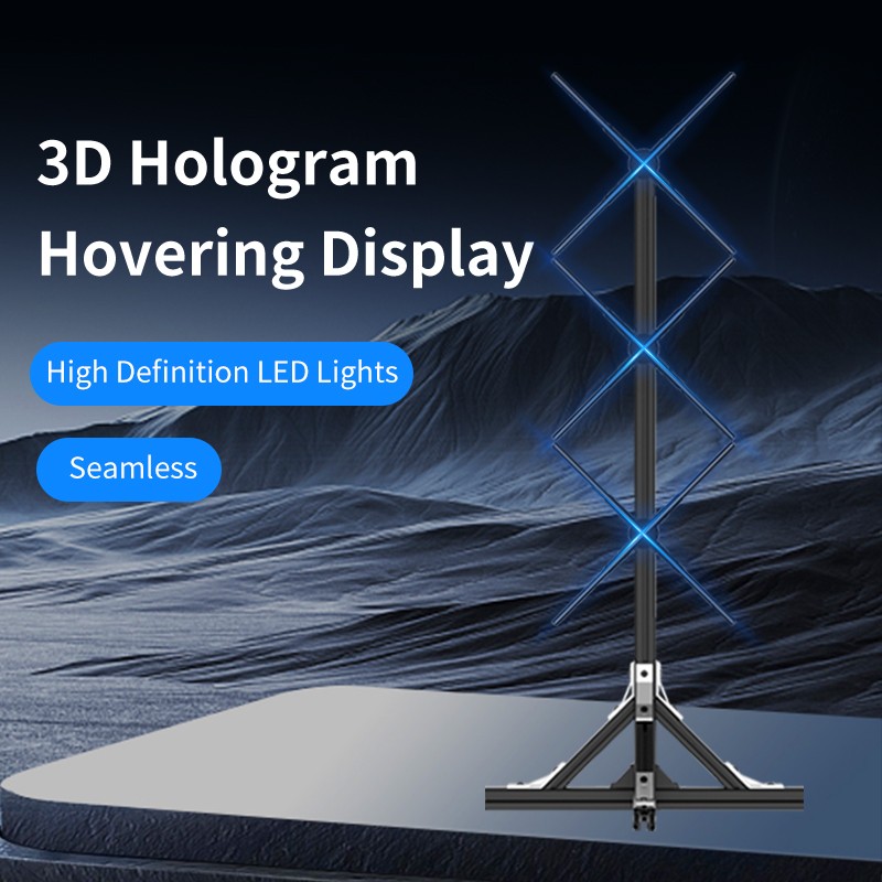 65CM Wifi 3D Holographic Projector 768LED Hologram Fan Advertising Image Video