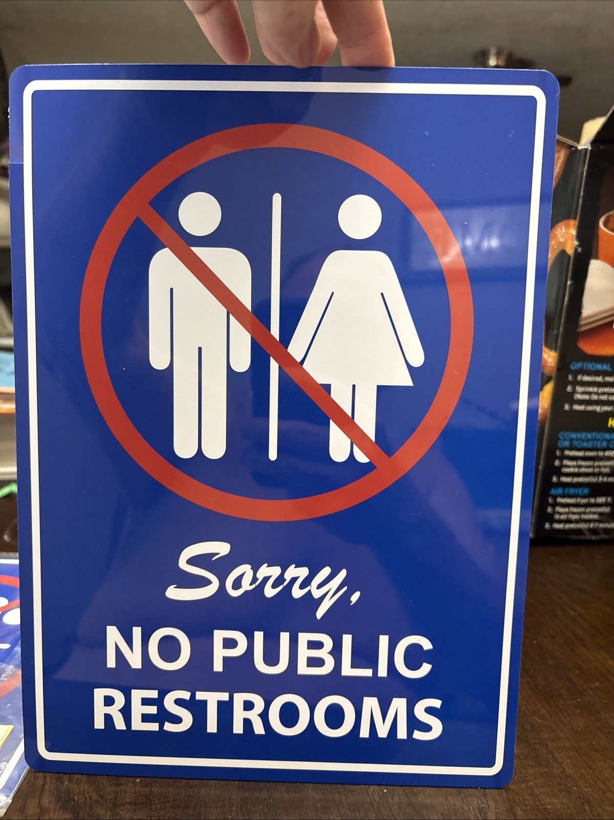 Notice – No Public Restrooms 11.5″ x 8.5″ 2 Sided, Plastic. Business Sign