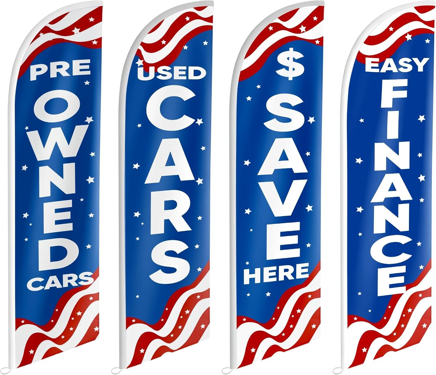 Used Cars Feather Flag – Pre Owned Second Hand Cars, Easy Finance Advertising Fl