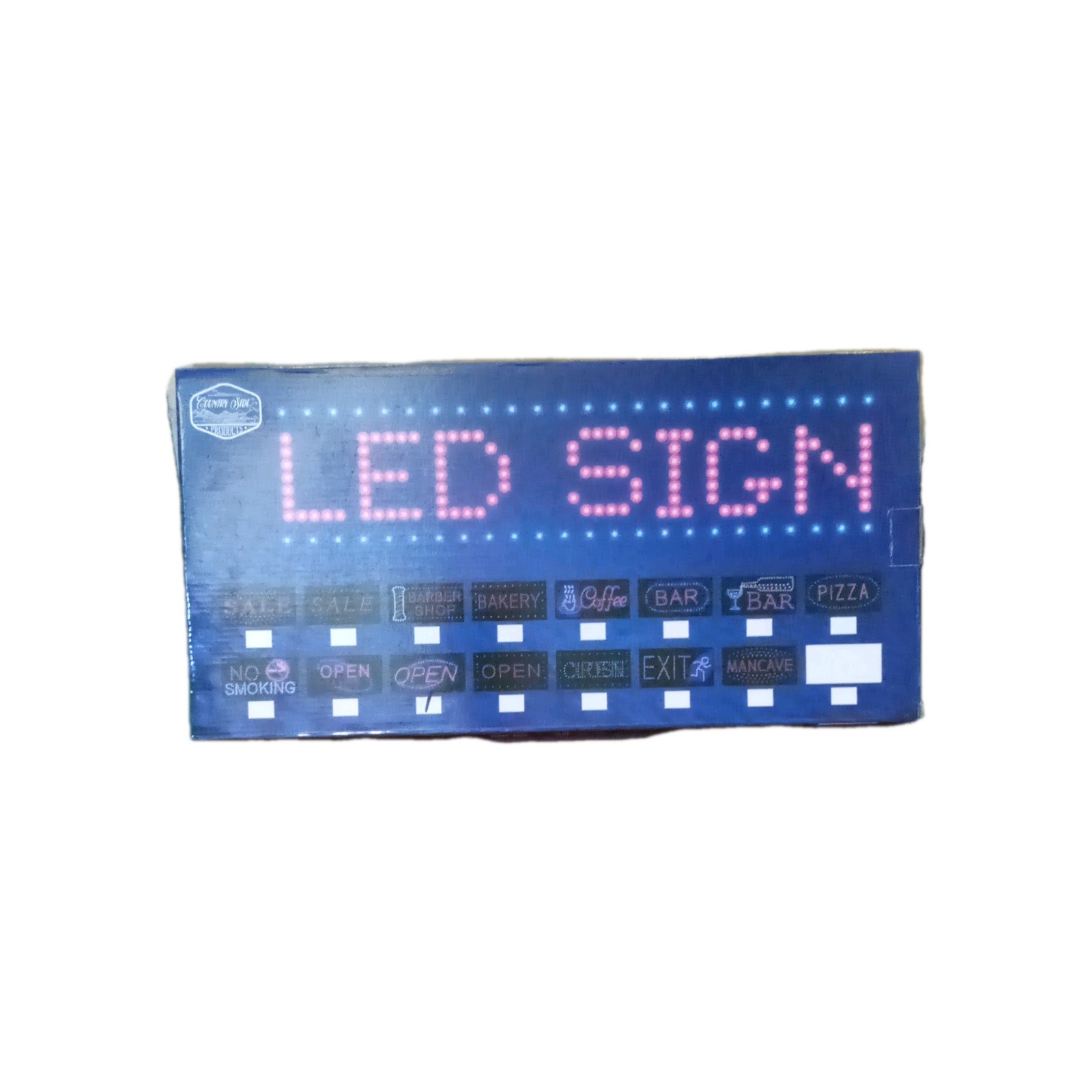 Sunny Daze LED Illuminated OPEN Window Sign, Retail, Glass/Window Mounted