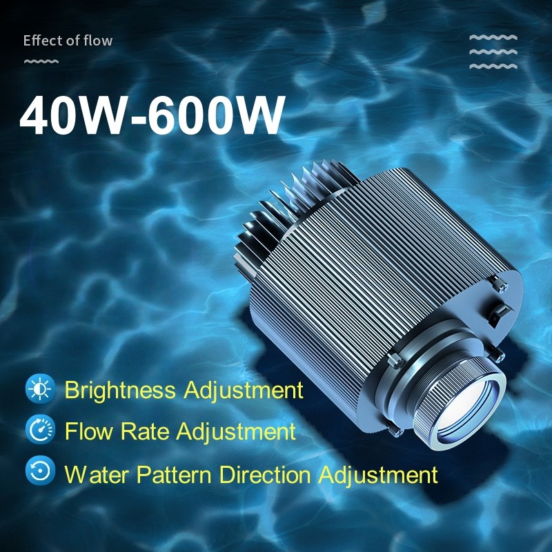 60W Dimmable Water Wave Ripple Projection Light Waterproof Gobo Logo Projector