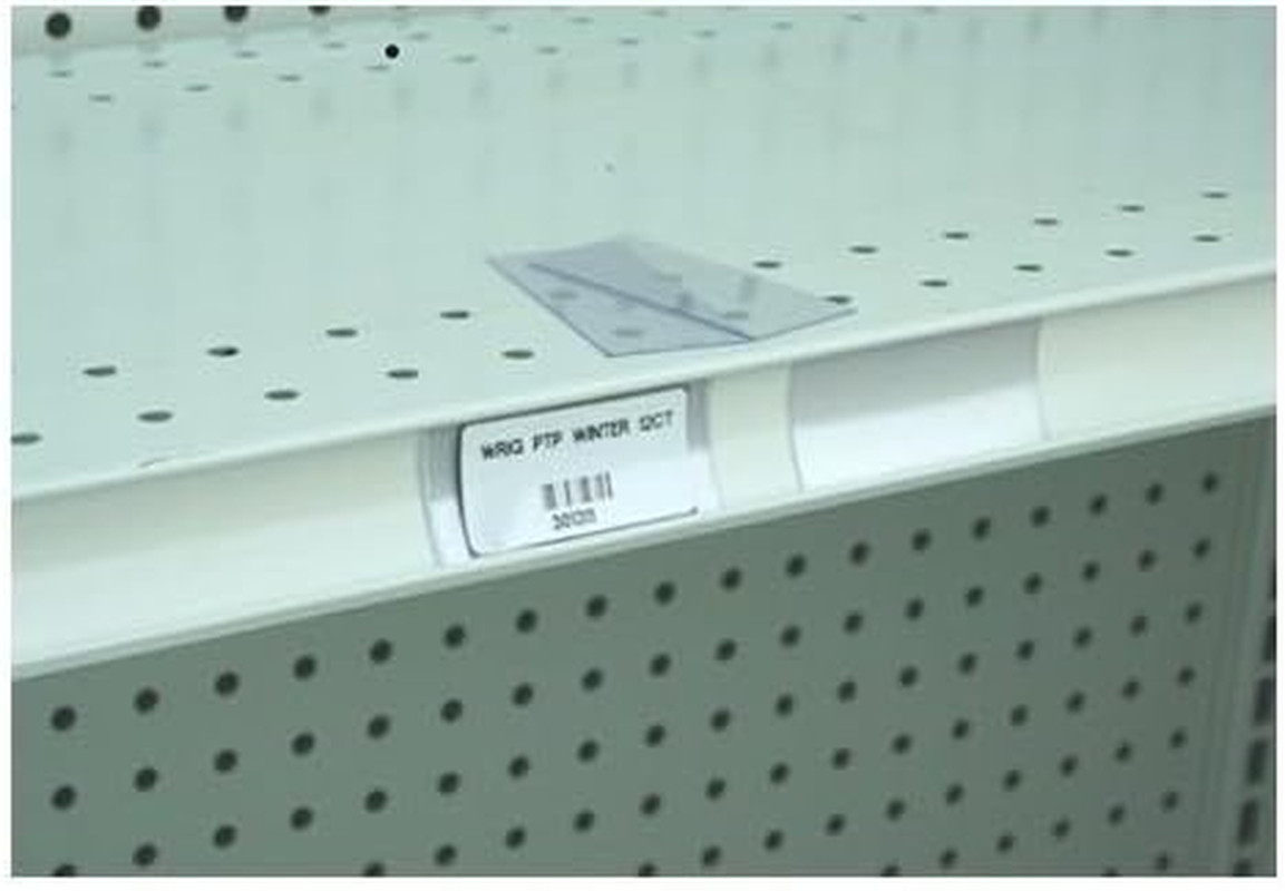 1500 Clear Plastic Gondola Shelving Ticket Molding UPC Insert Strips 3″ X 1.25″