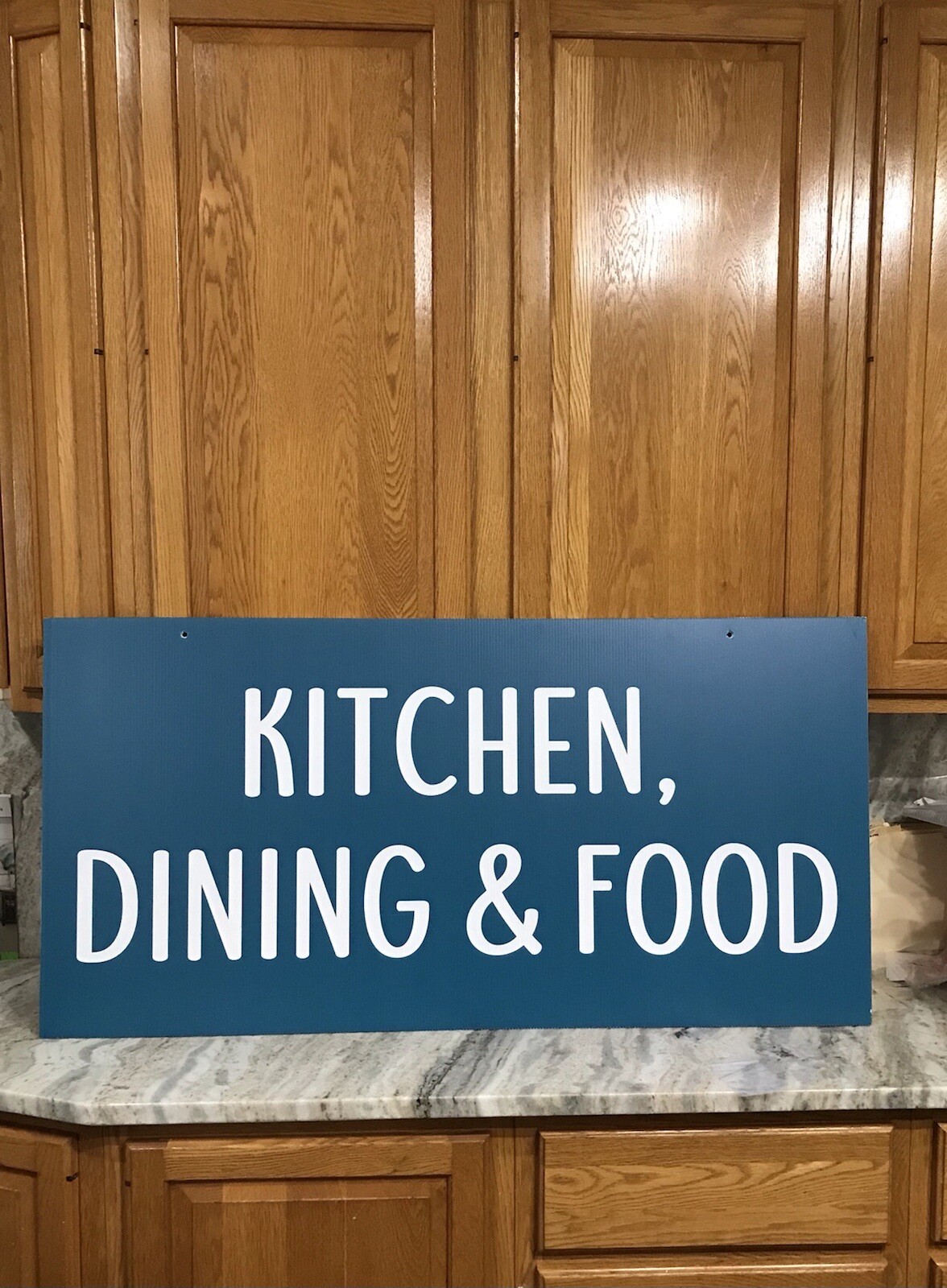Plastic Sign-Kitchen, Dinning/Food: 24x48in. Decorative/ShipN24hours
