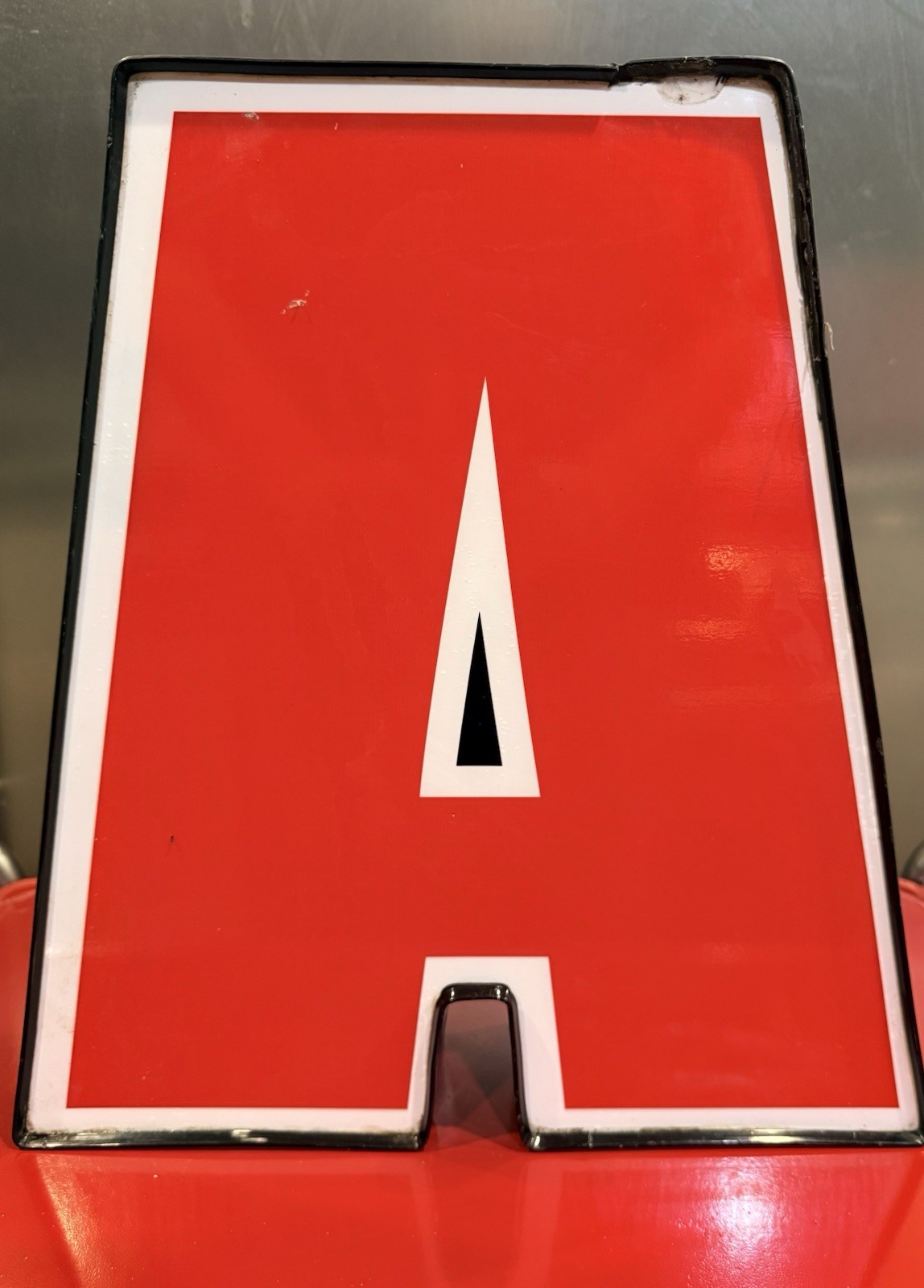 Reclaimed Commercial Marquee Letter Red “A” 16 By 13 Inch Not Wired Presently