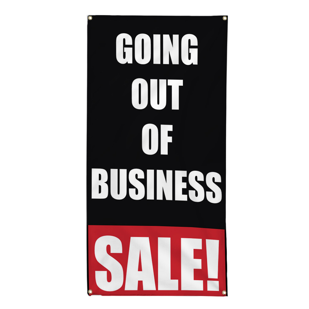 Vertical Vinyl Banner Multiple Sizes Business Weatherproof Industrial Yard Signs