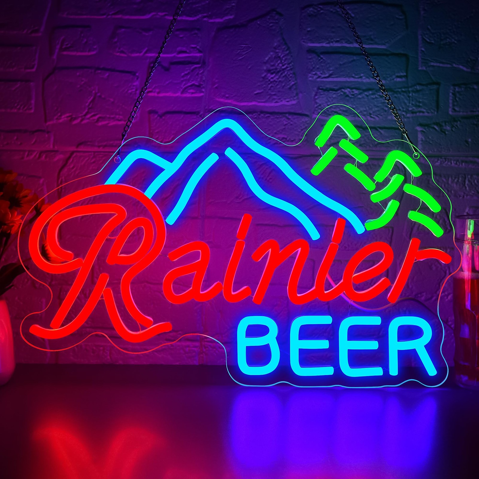 Beer Neon Sign for Wall Decor Dimmable Bar Led Neon Light Beer Light up Sign …