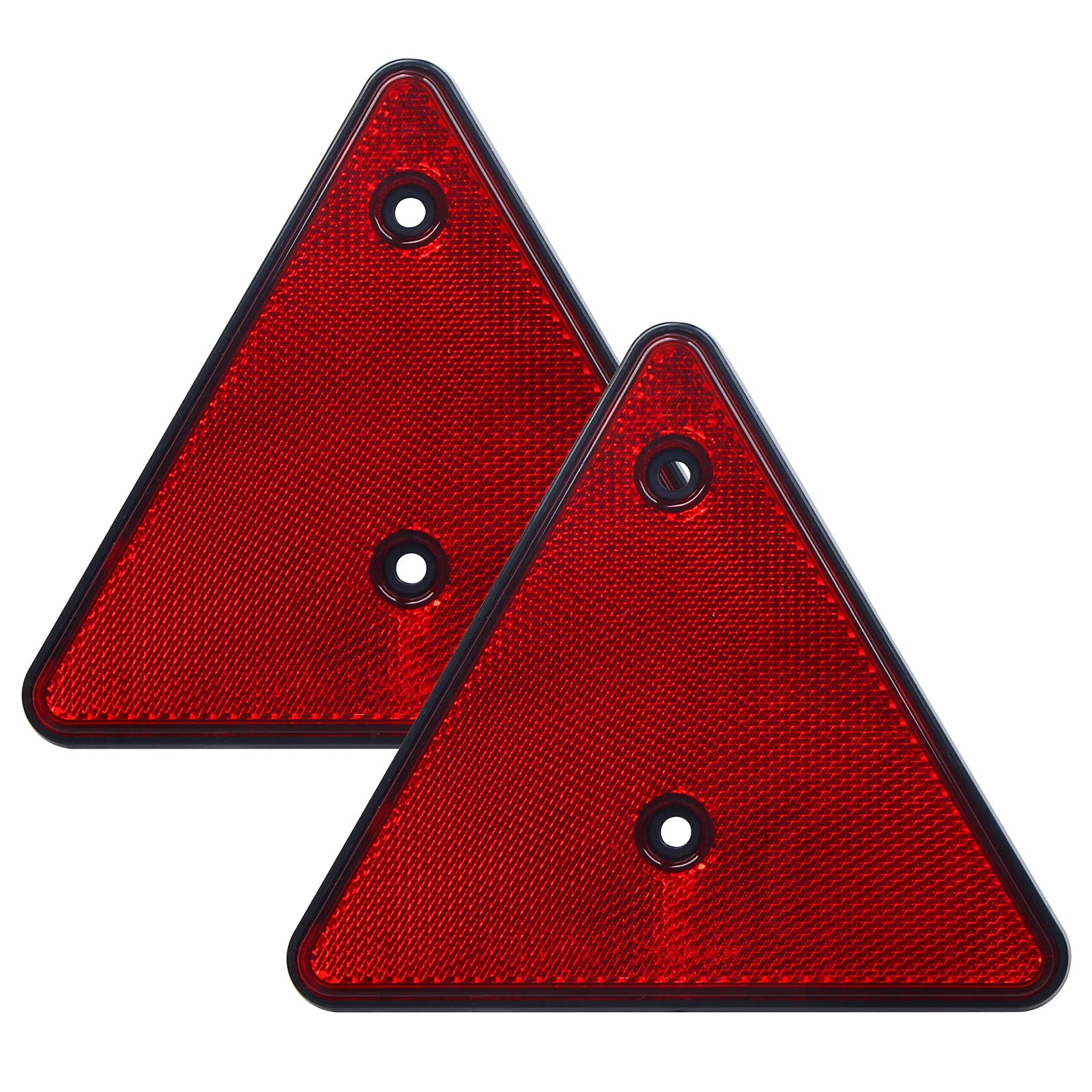 2-Pack Safety Reflector Warning Sign, Slow Moving Vehicle Triangle Safety Sign,
