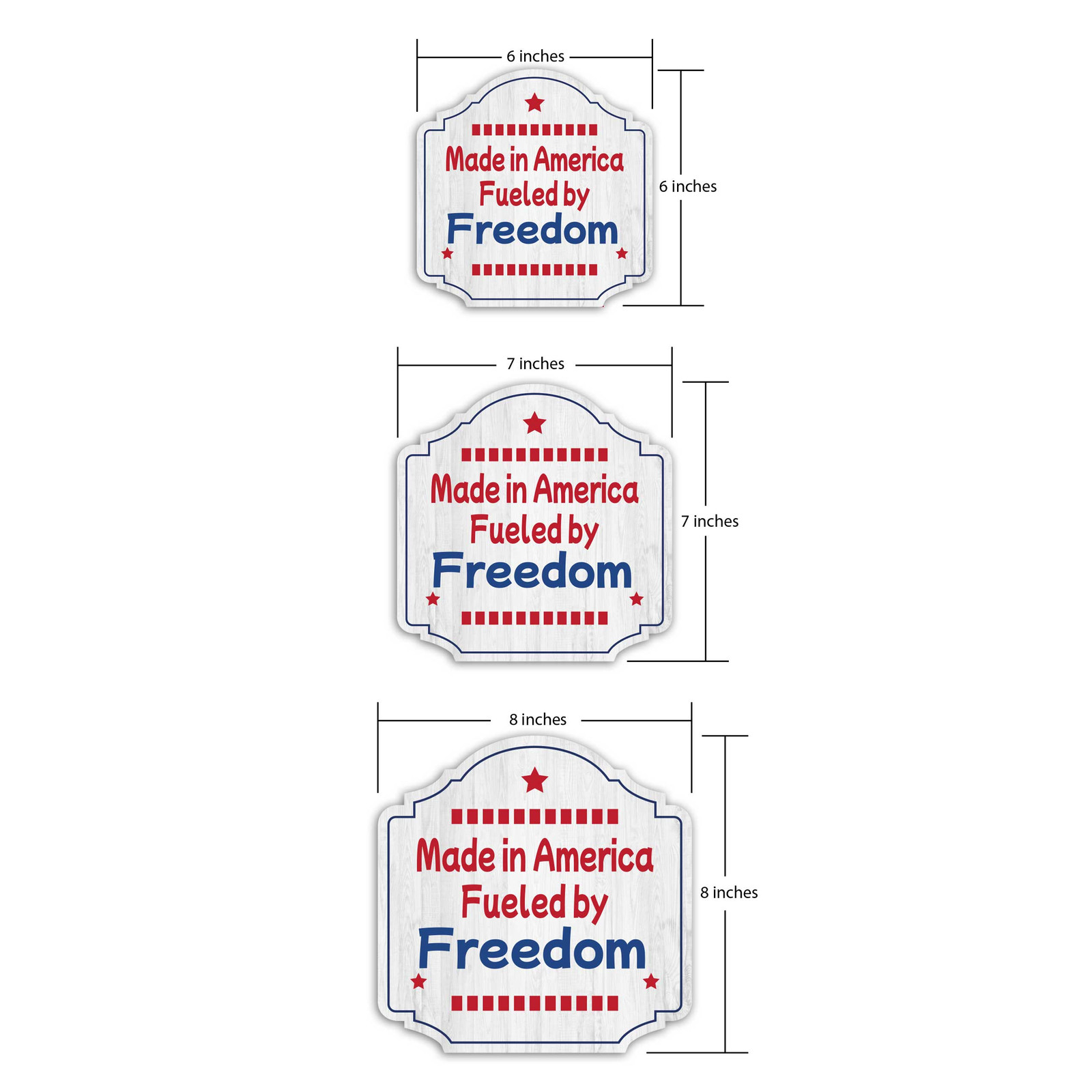 Heritage Plus Made in America, Fueled by Freedom Wall or Door Sign