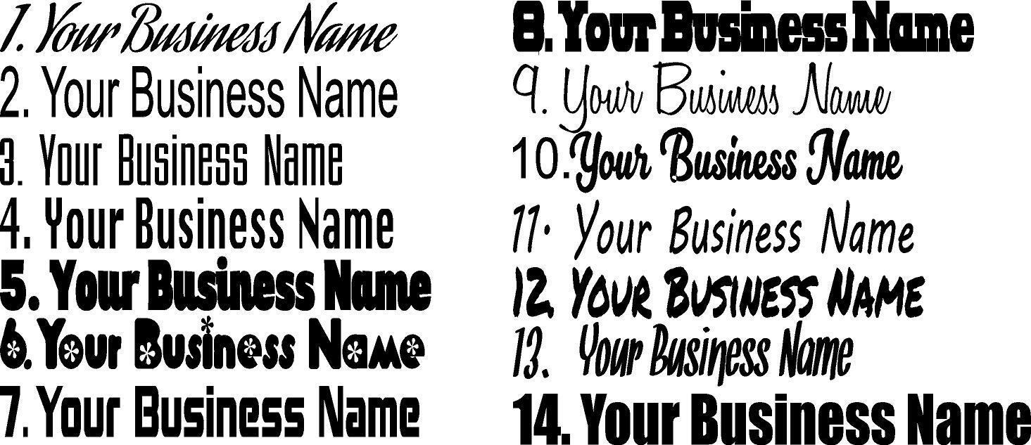 Custom Business Store Hours Sign Vinyl Decal Sticker 12/15x 18 Window Door Glass