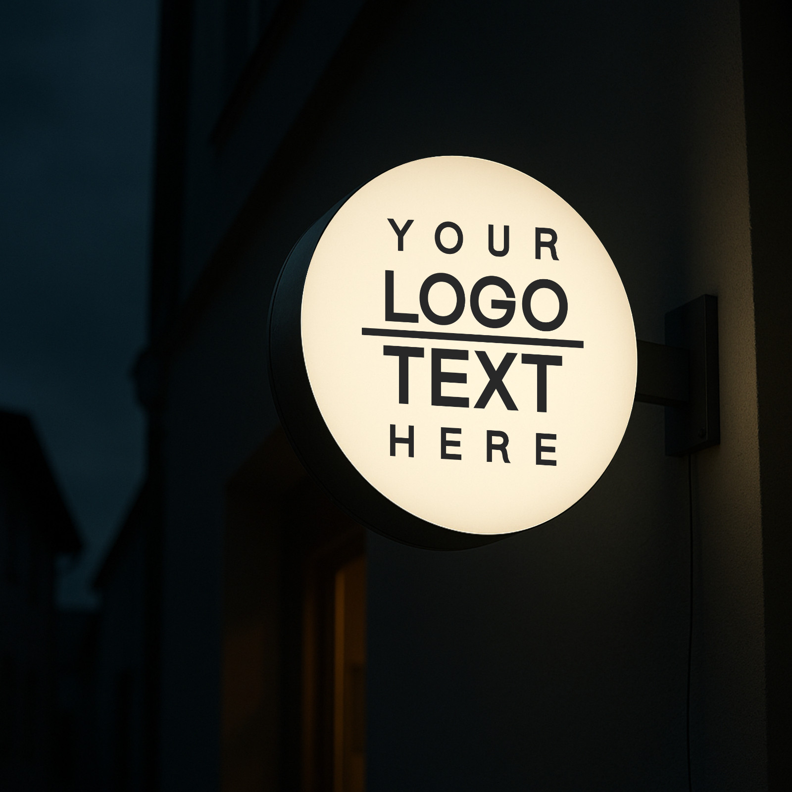 Personalized Two-Sided Blade Sign-Custom Storefront & Café Illuminated Light Box