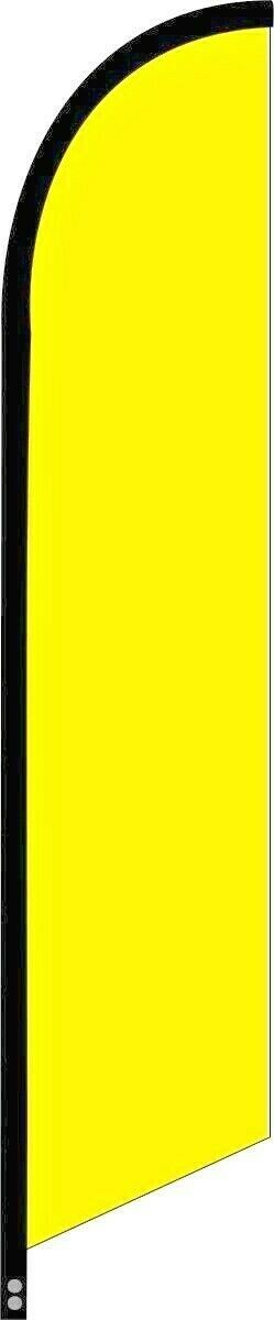 SHARP YELLOW FLUORESCENT Feather Swooper Flutter Flag vertical banner WINDLESS