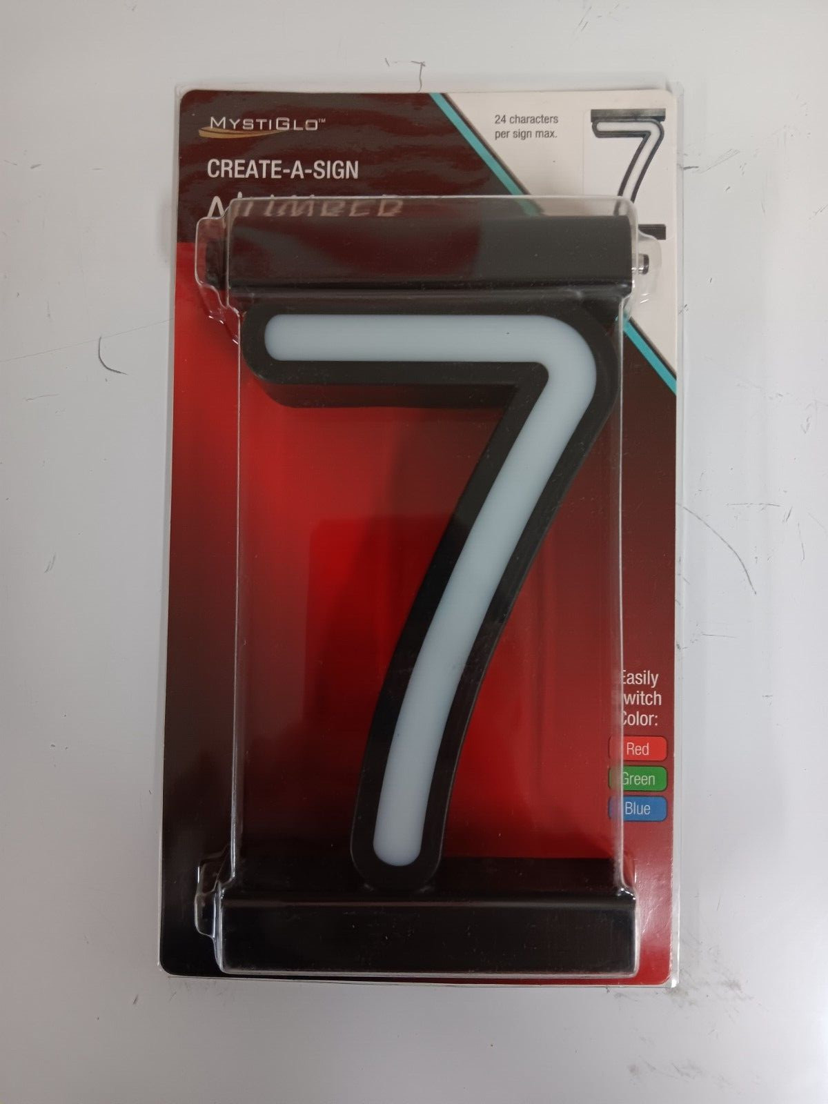 Mystiglo Business Signage For Store Create Sign 7 Color Light Number 7