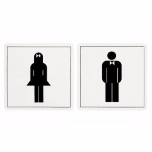 1 x APLI Sign Self Adhesive 2 pack MALE / FEMALE Ref. A15212 – #A8