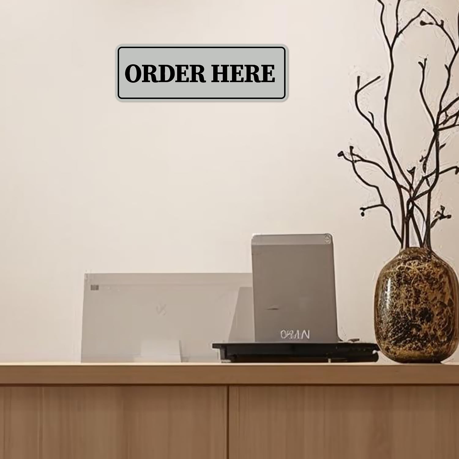 Signs ByLITA Standard Order Here Sign (Blue) – Large