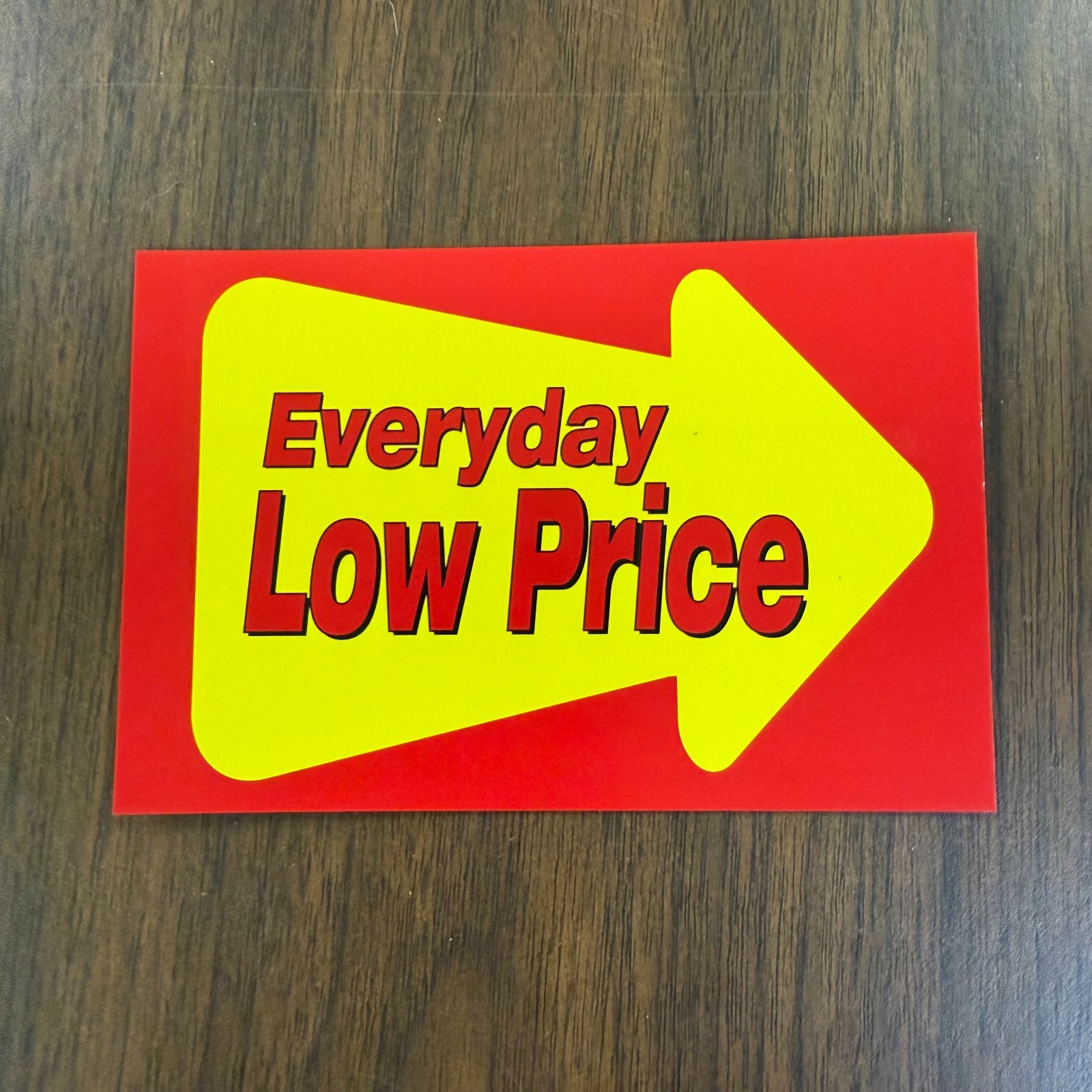 Everyday Low Price Aisle Violators Shelf Signs- 50 pieces-6″ W x 4″ H- 2 sided