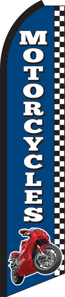 SWOOPER FEATHER FLUTTER FLAG MOTORCYLES SIGN ADVERTISING HALF SLEEVE SUPER