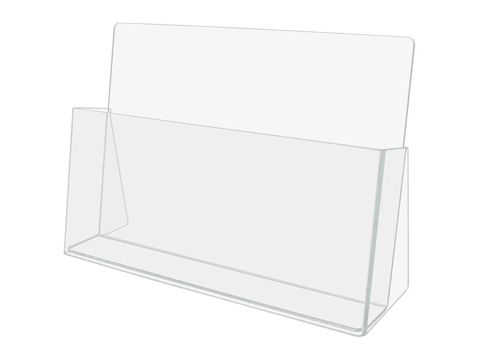 Marketing Holders Magazine Holder Display Rack 11″W Single Pocket, Clear