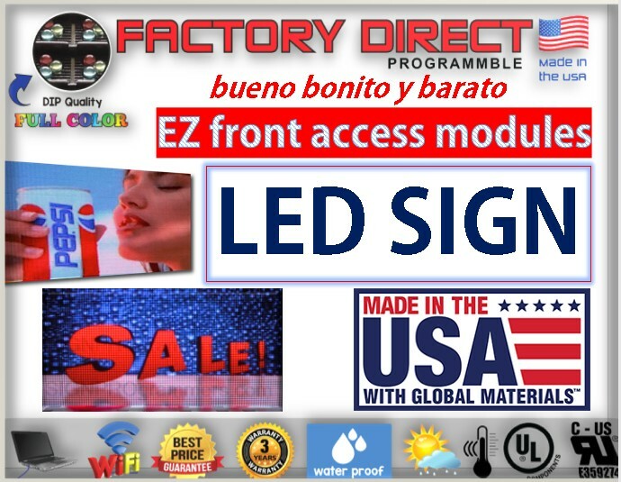 LED Sign Programmable Electronic Board FULL COLOR OUTDOOR LED Display 25″ X 50″