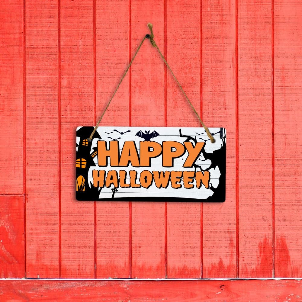 Happy Halloween 5×10 Hanging Plus Wall or Door Sign