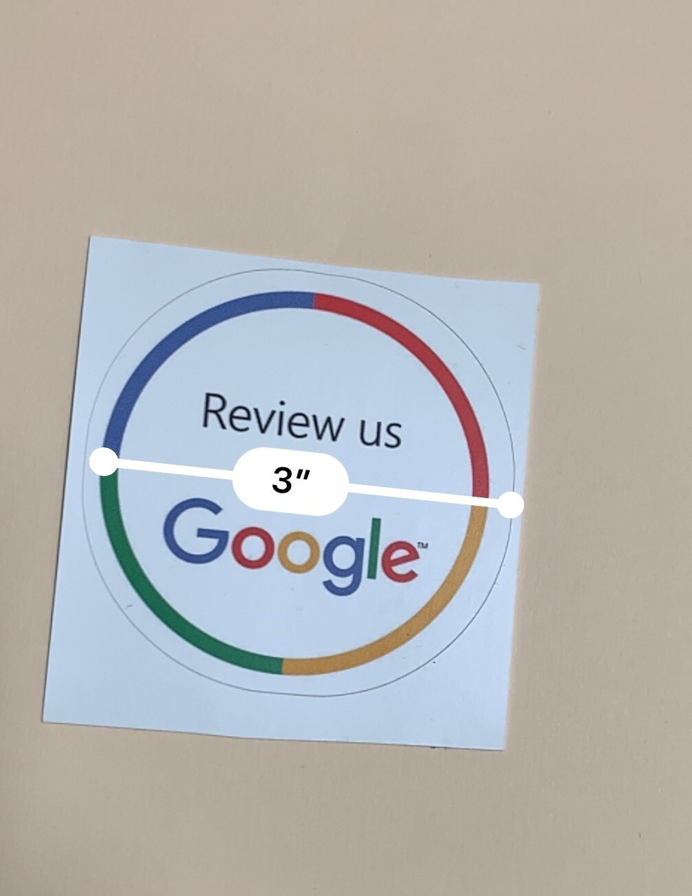 For your Business Google round sticker