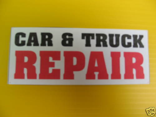 CAR & TRUCK REPAIR Banner Sign Large Size All Weather