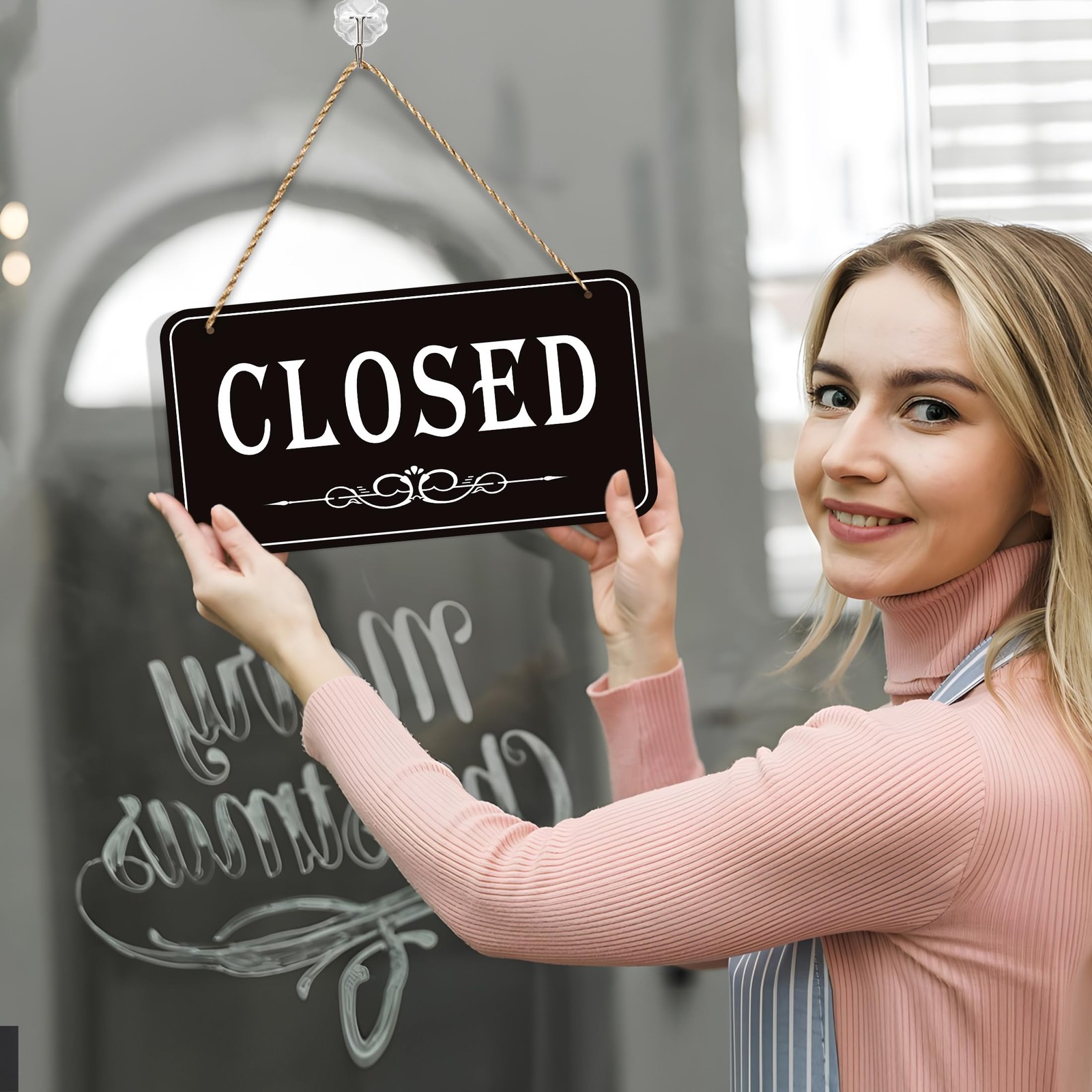 Open Closed Sign 12×6 Waterproof Double Sided Business Sign