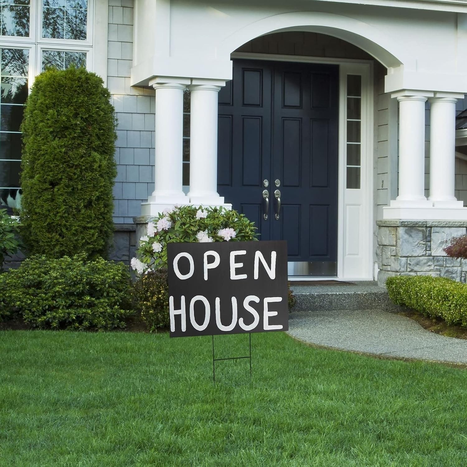 Black Corrugated Plastic Board Yard Signs – 24×36, 8 Pack