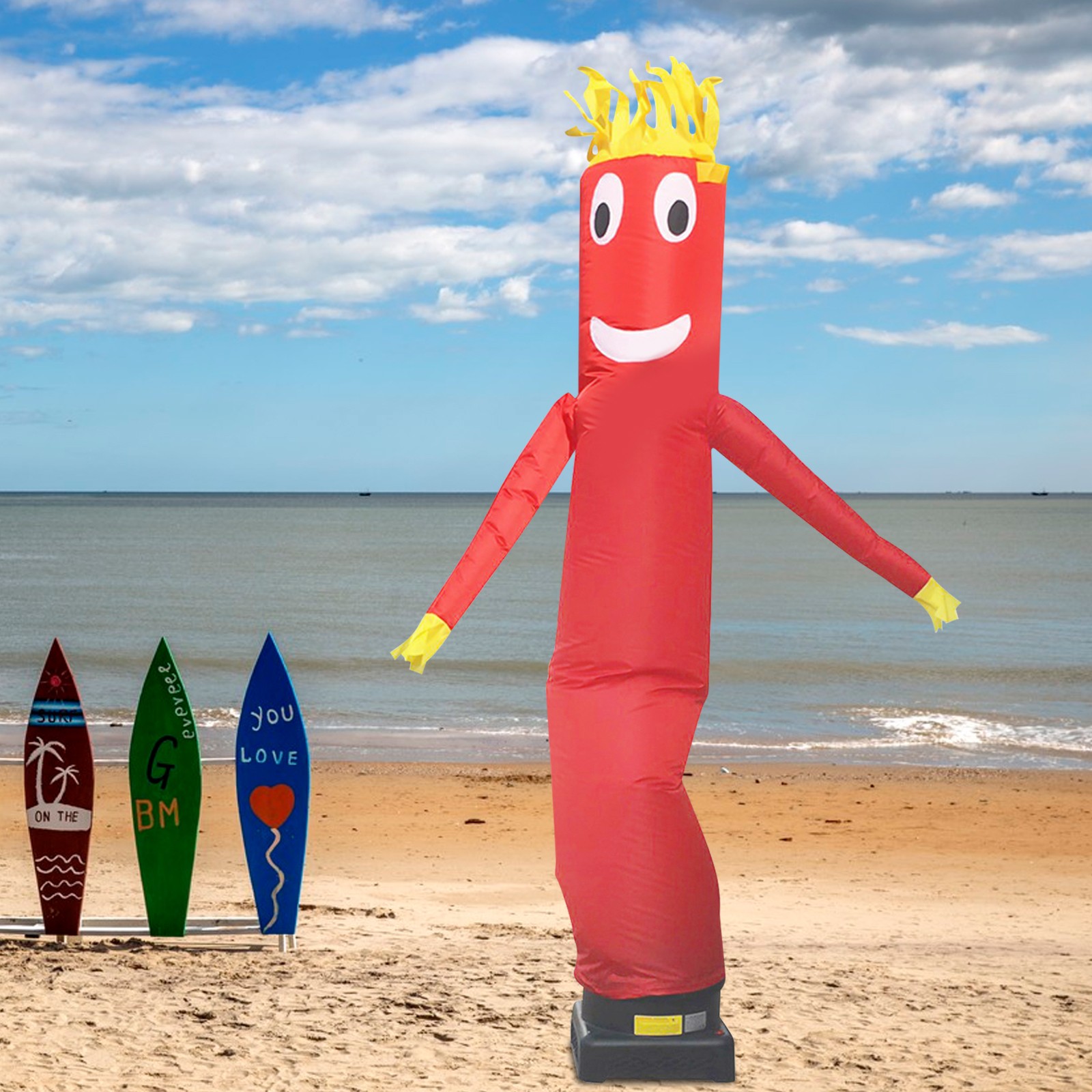 3m/10ft Advertising Inflatable Tube Men Blow Up Giant Waving Arm Fly Human Model